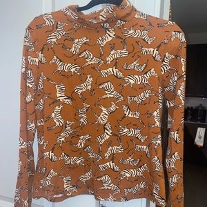 Anthropologie Cotton mock neck